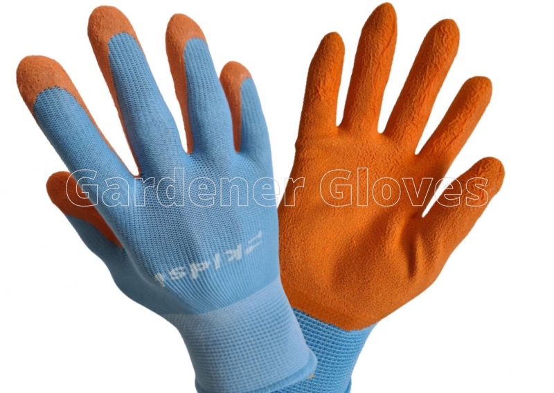 Briers Kids Junior Digger Orange and Blue Gardening Gloves